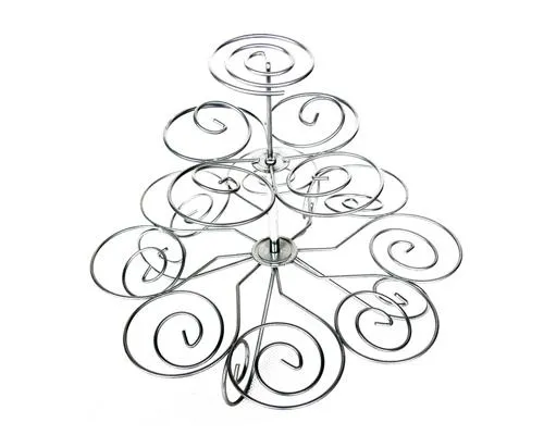 13 Rings 3 Layers Metal Tree Tower Cupcake Stand