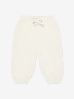 7AM Enfant Baby  Fuzzy Boxy Lounge Pants in Ivory