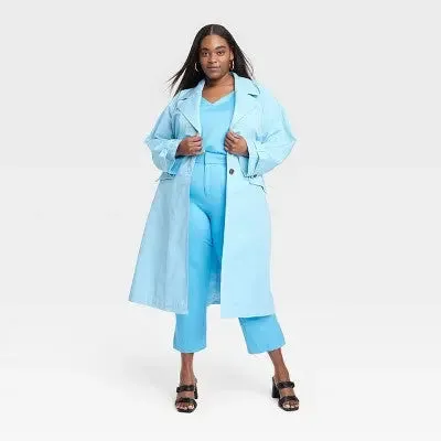 A New Day Women's Button Up Trench Coat Jacket