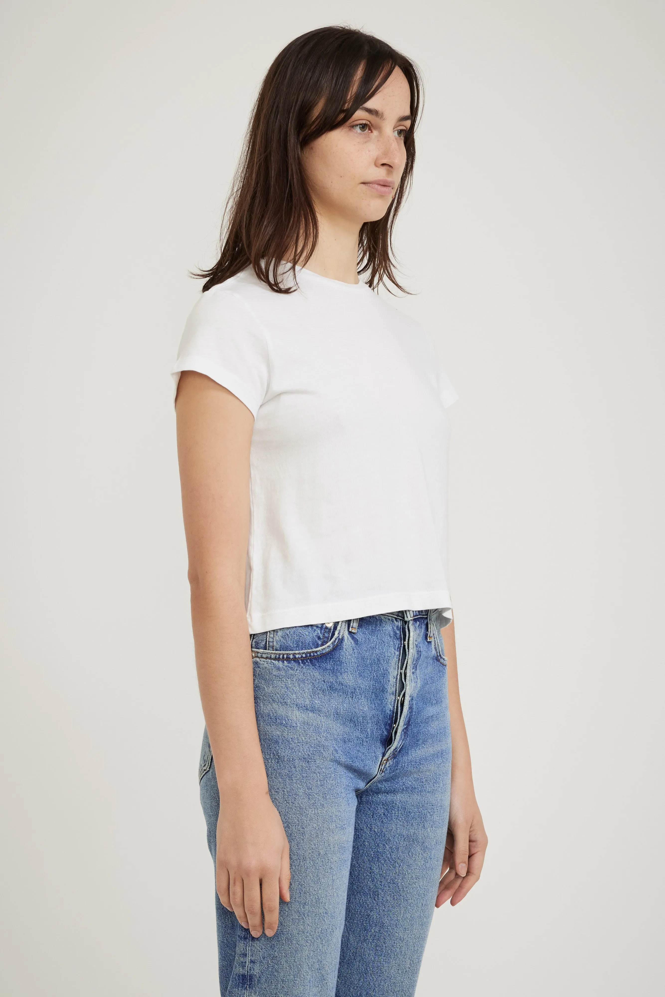 Adine Shrunken Tee White