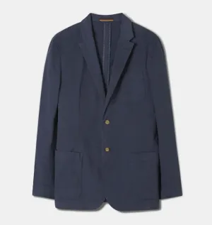 Alan Paine Heymouth Cotton Blazer Navy