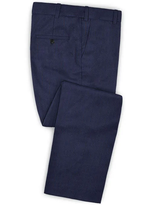 Caccioppoli Dapper Dandy Midico Royal Blue Wool Pants