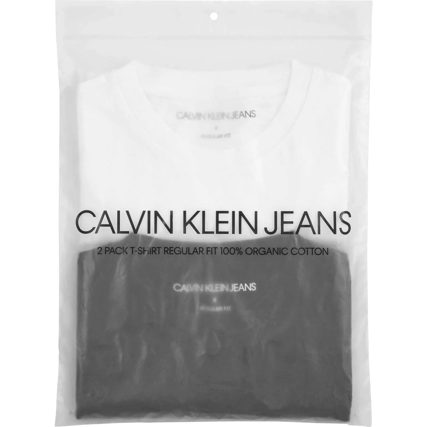 Calvin Klein White / Black 2-Pack MonAndram Tee Ss