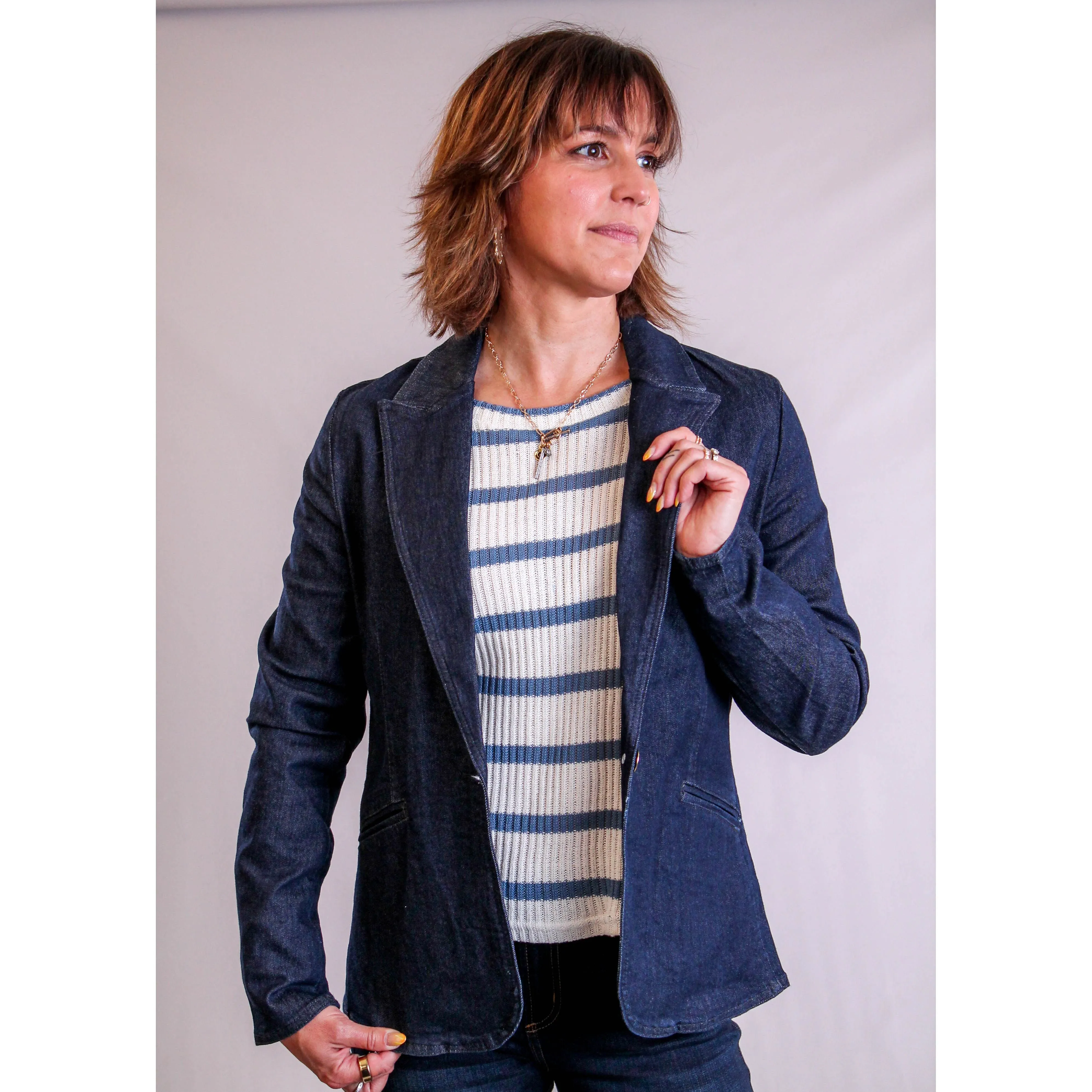 Charlie B Denim Blazer