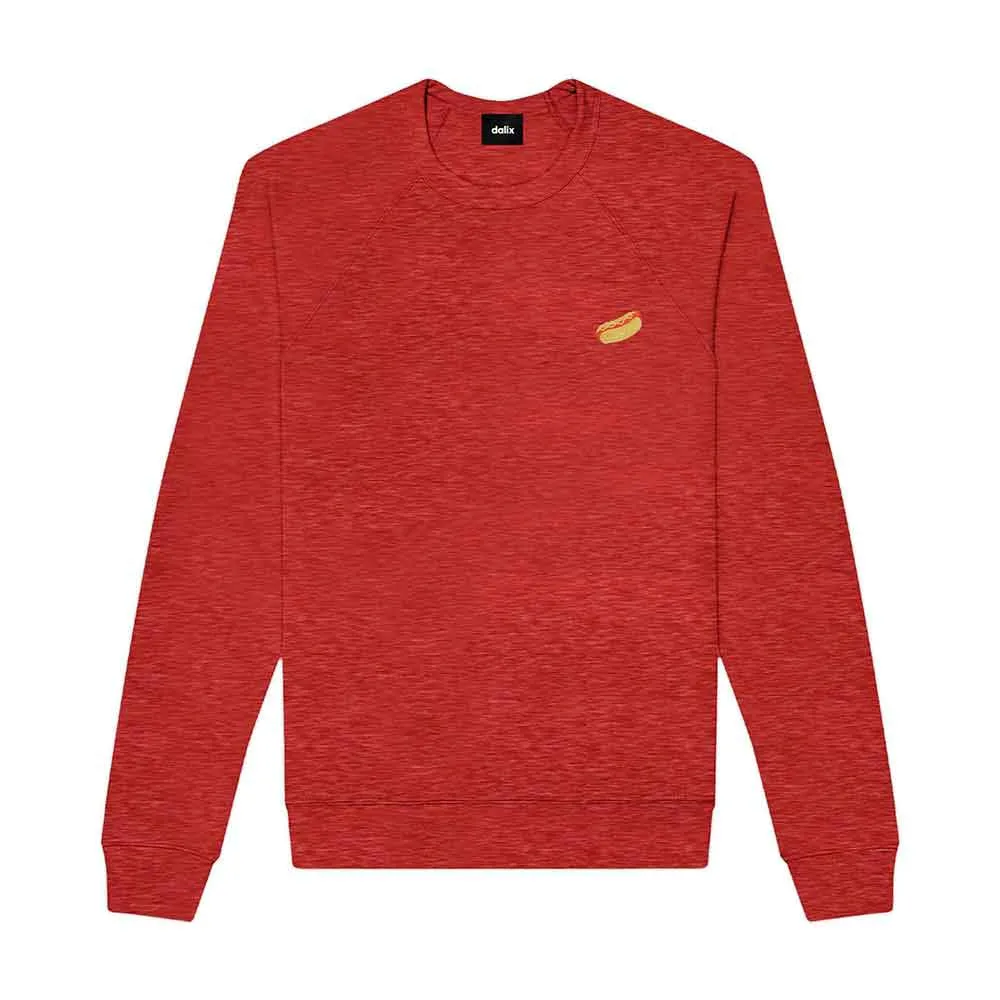 Dalix Hot Dog Crewneck Sweatshirt