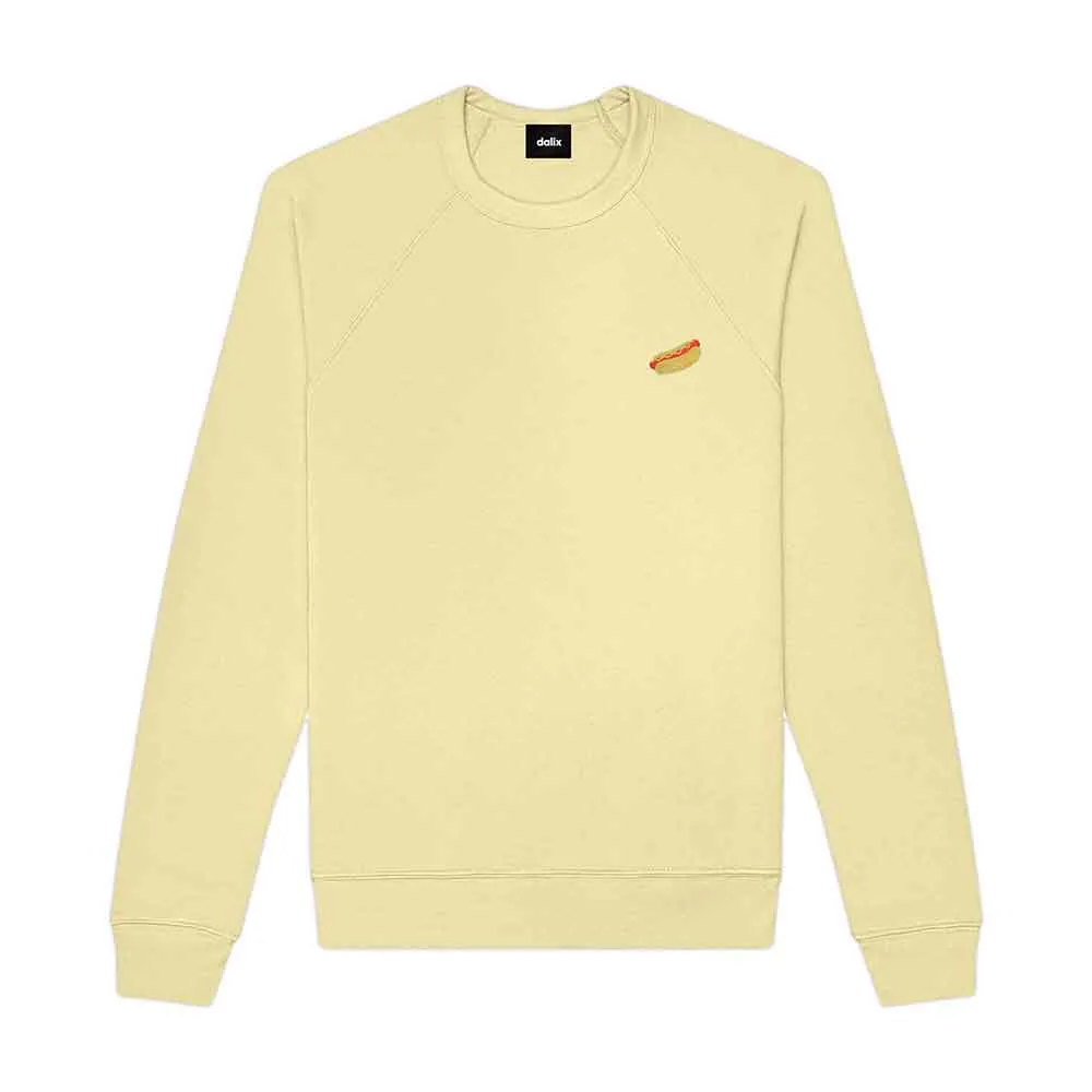 Dalix Hot Dog Crewneck Sweatshirt