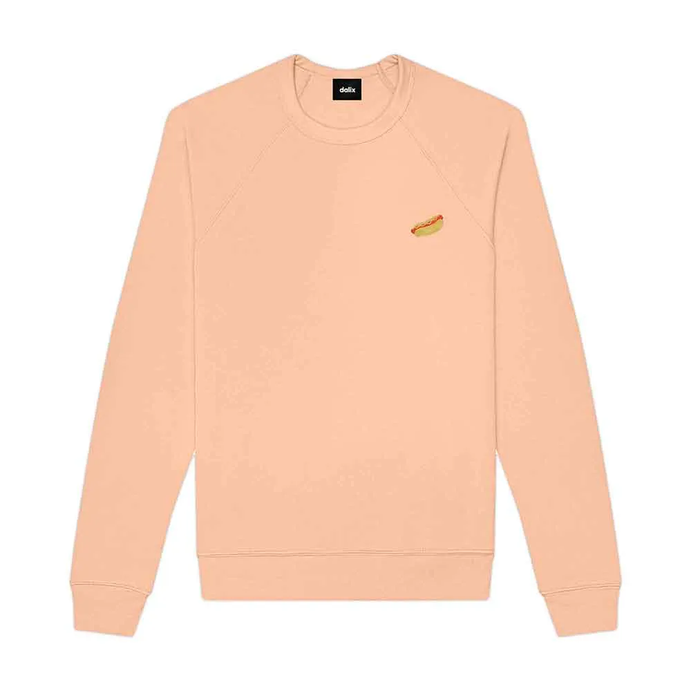 Dalix Hot Dog Crewneck Sweatshirt