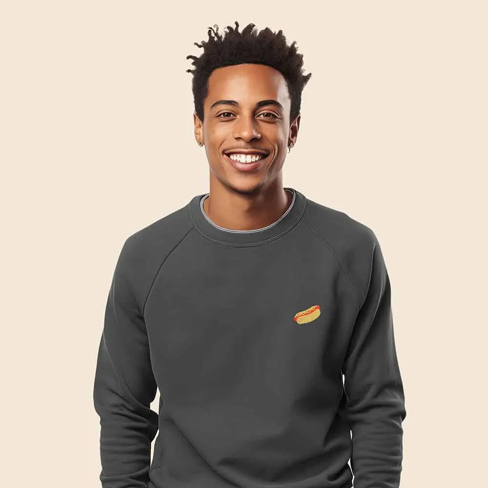 Dalix Hot Dog Crewneck Sweatshirt