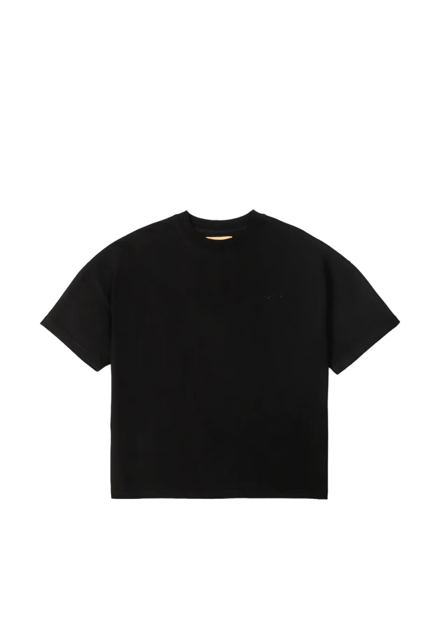 EMBROIDERED BLACK MADE IN PAK T-SHIRT (v1)