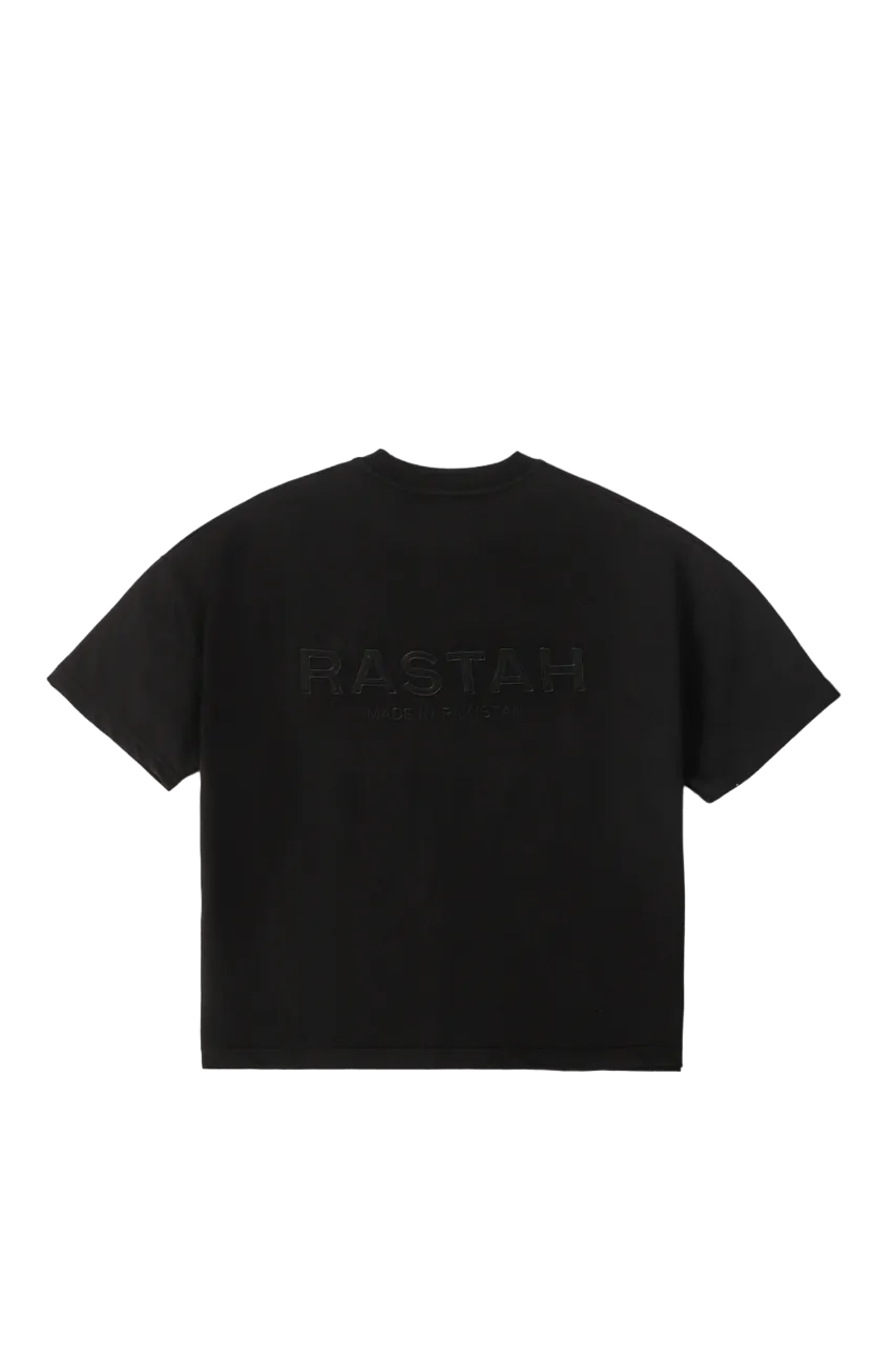 EMBROIDERED BLACK MADE IN PAK T-SHIRT (v1)