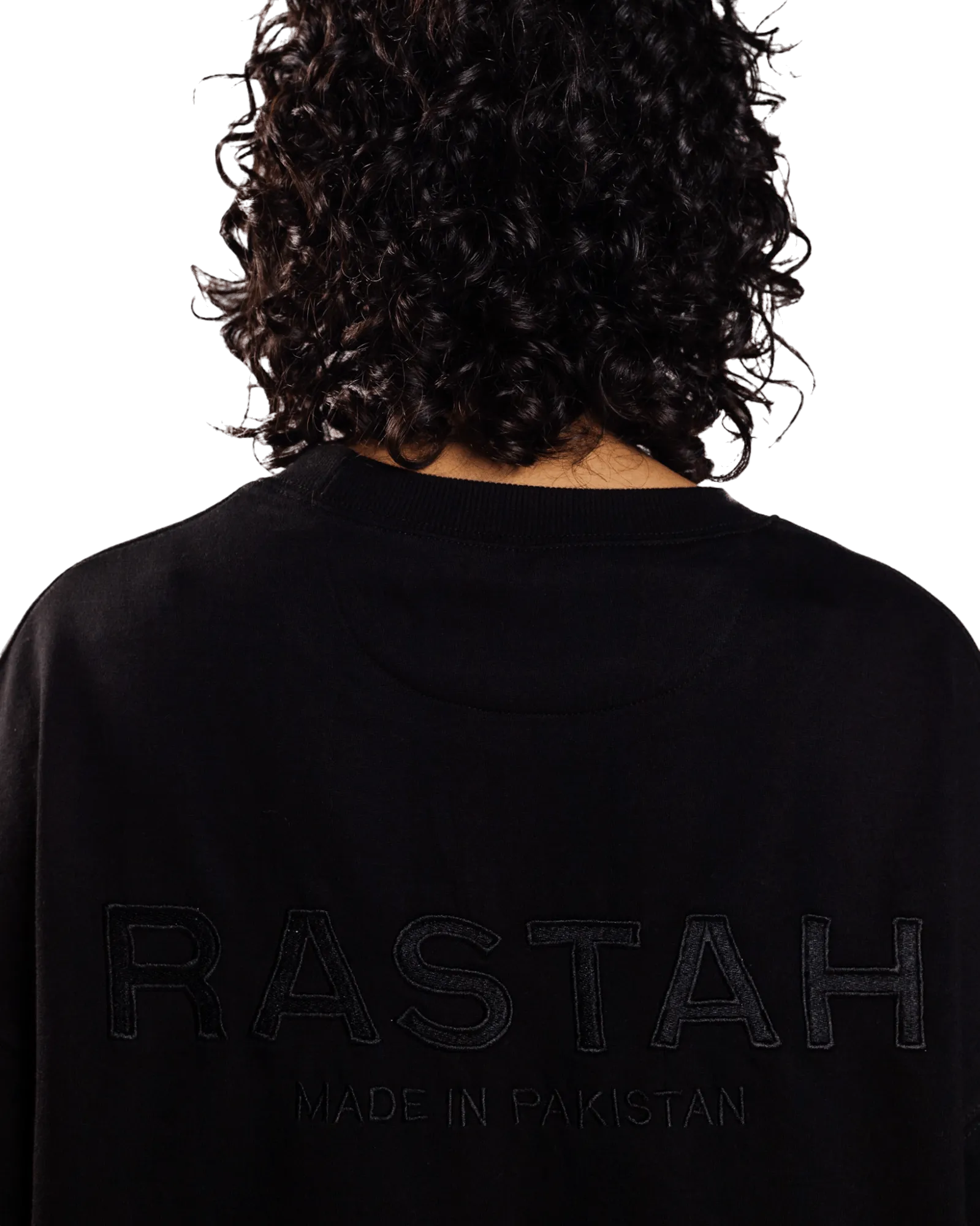 EMBROIDERED BLACK MADE IN PAK T-SHIRT (v1)