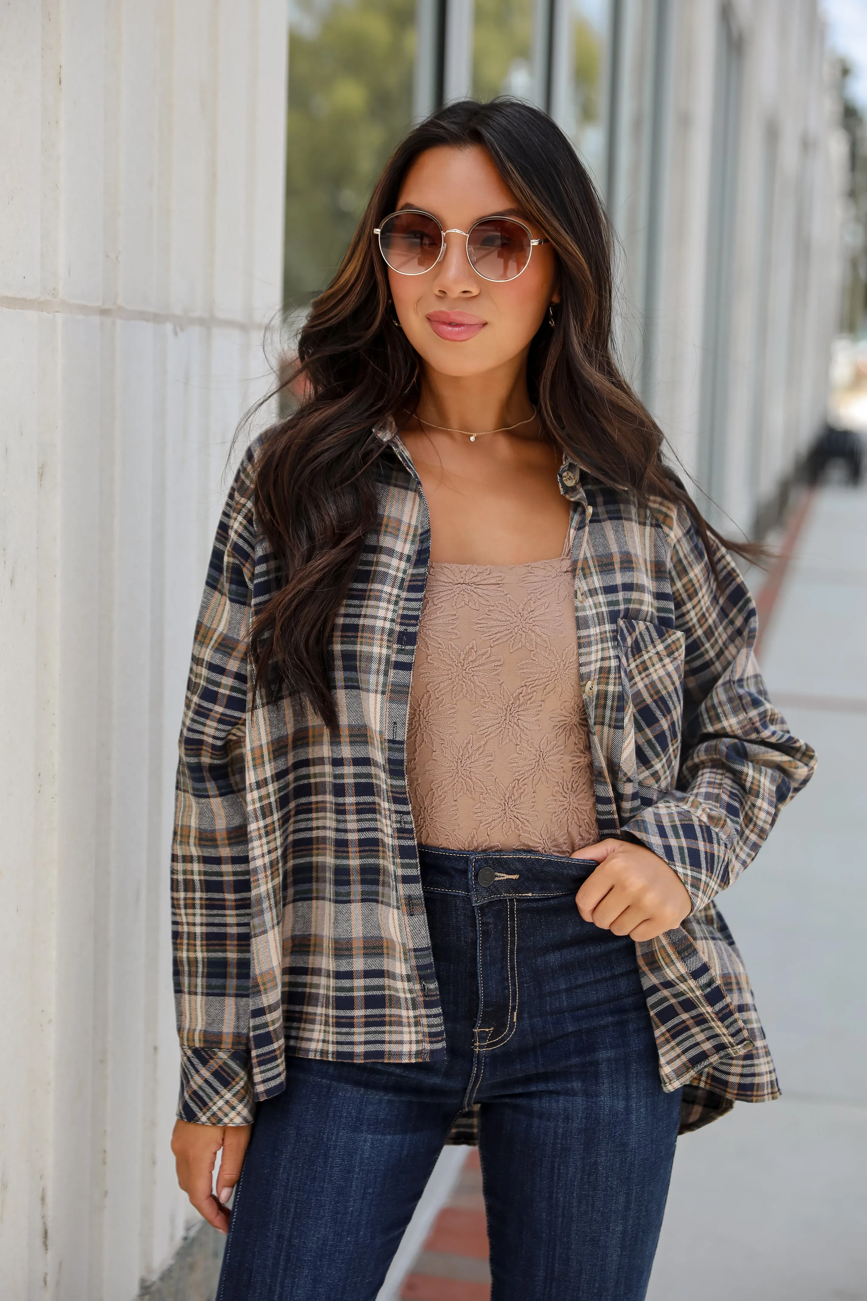 FINAL SALE - Autumn Concept Plaid Flannel