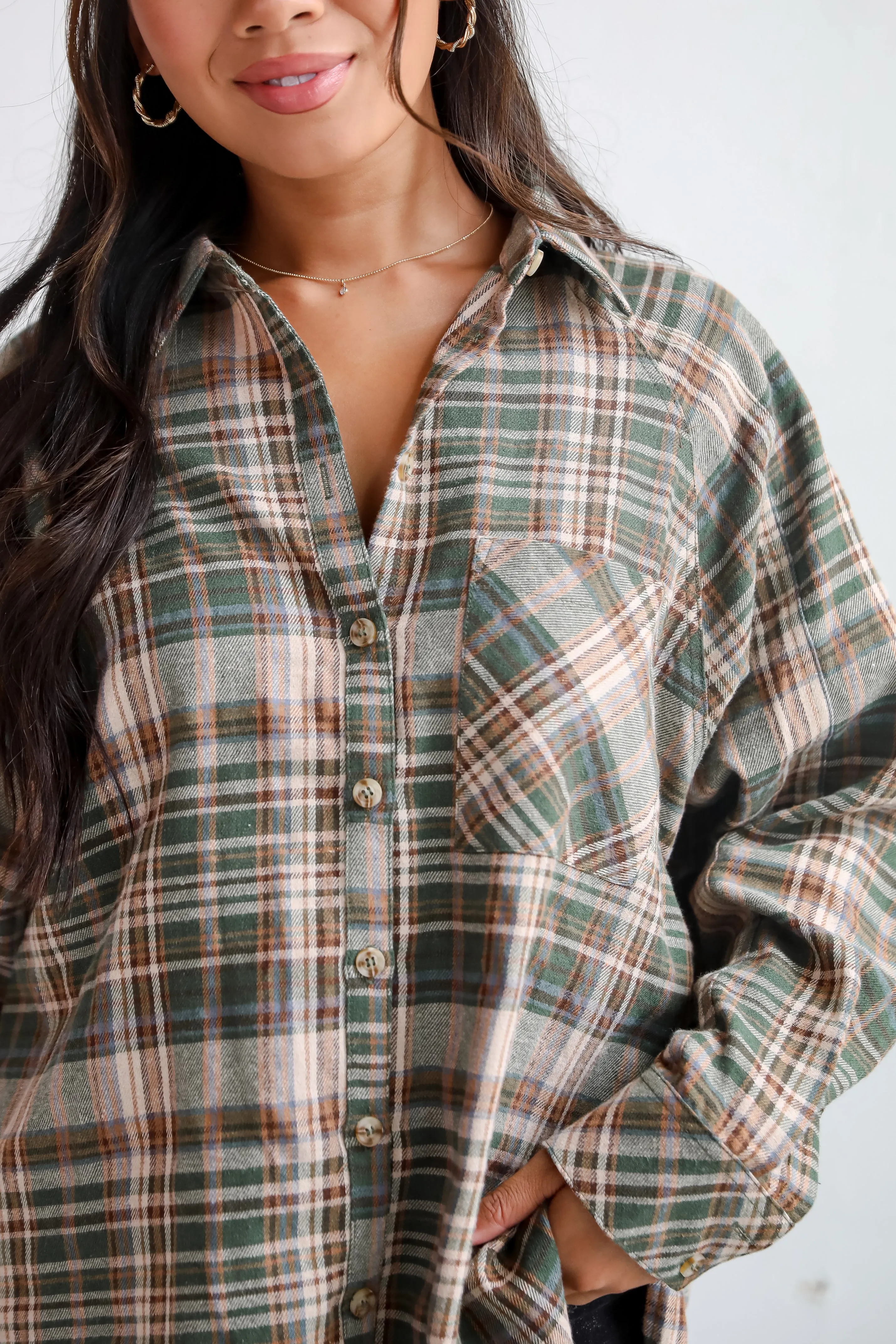 FINAL SALE - Autumn Concept Plaid Flannel