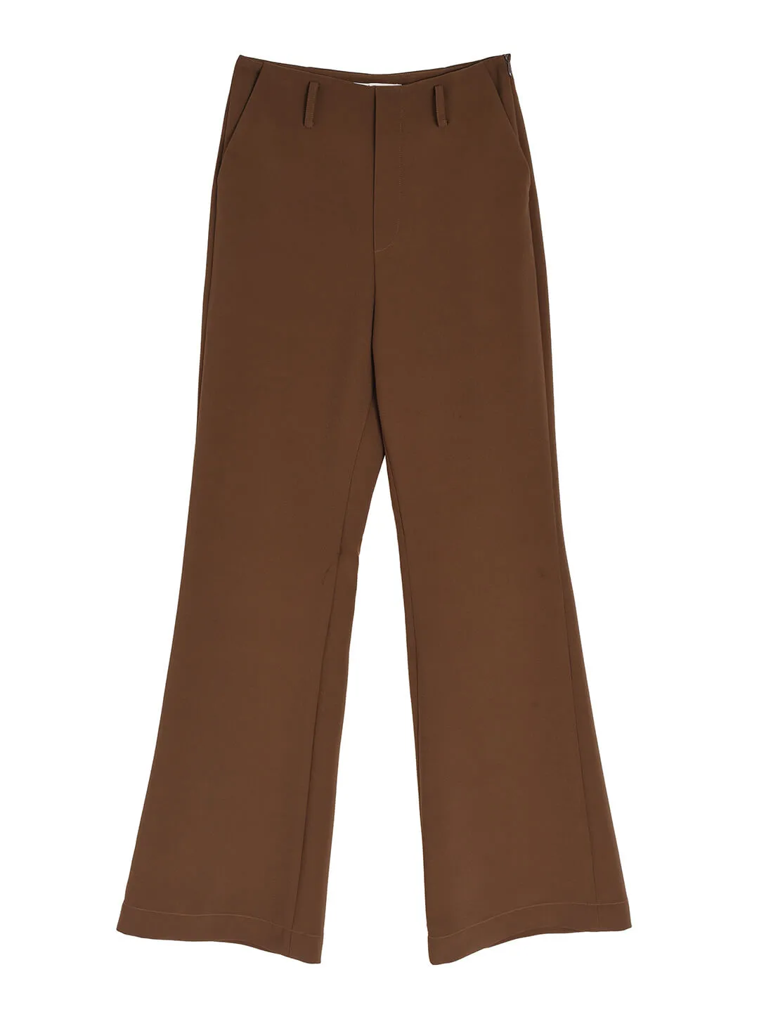 【Final Sale】Novah High-waisted Bell-bottomed Caramel Trousers