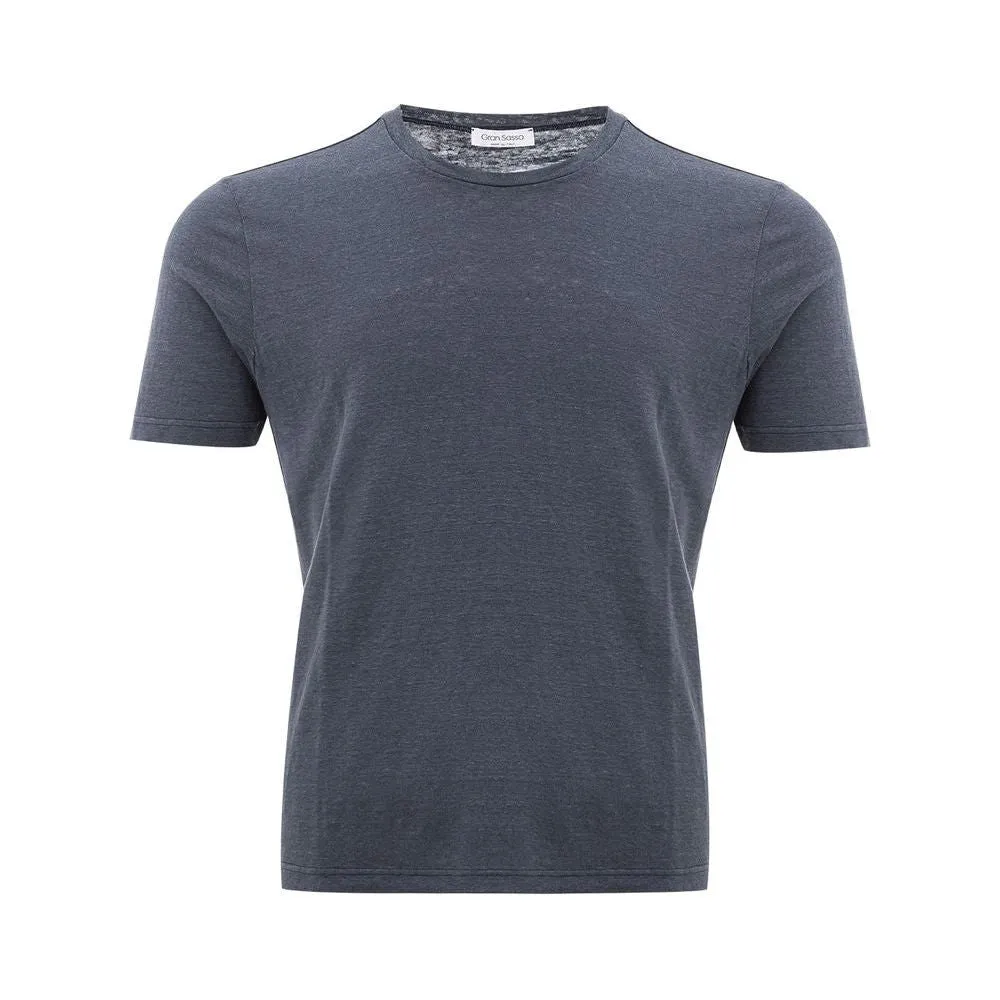 Gran Sasso Elegant Gray Cotton T-Shirt