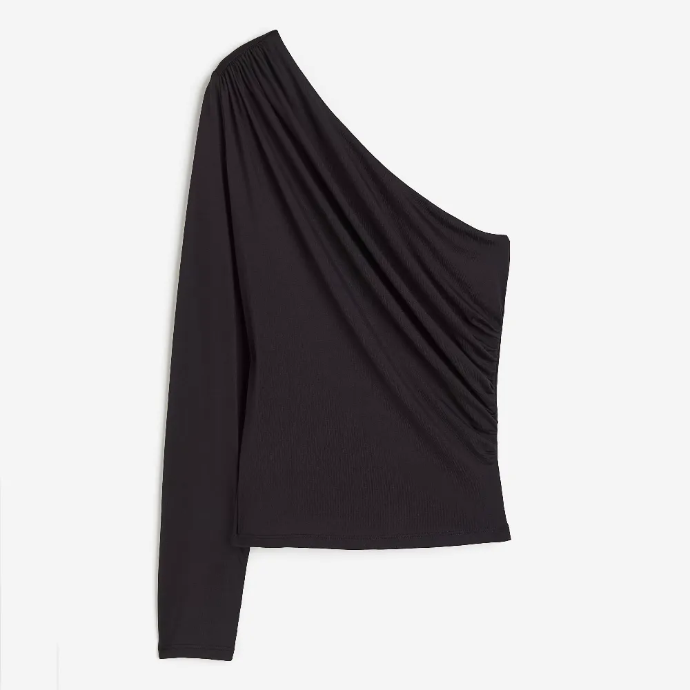 H&M One-shoulder top, black