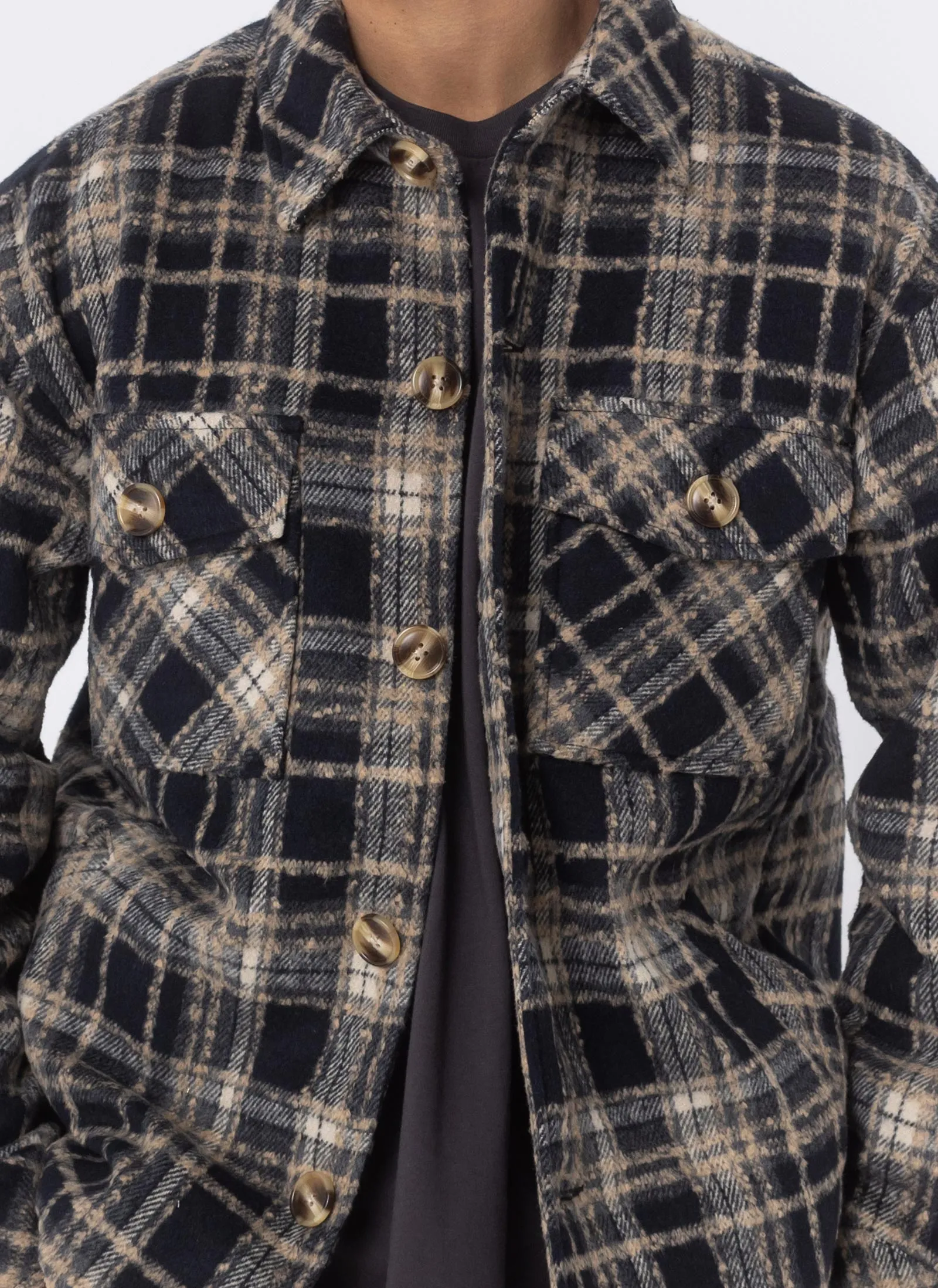 Holland Jacket Slate Plaid