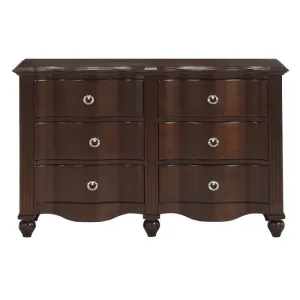 Homelegance Furniture Meghan 6-Drawer Dresser in Espresso