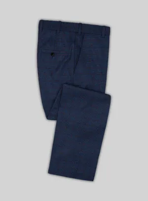 Italian Ermene Blue Wool Pants