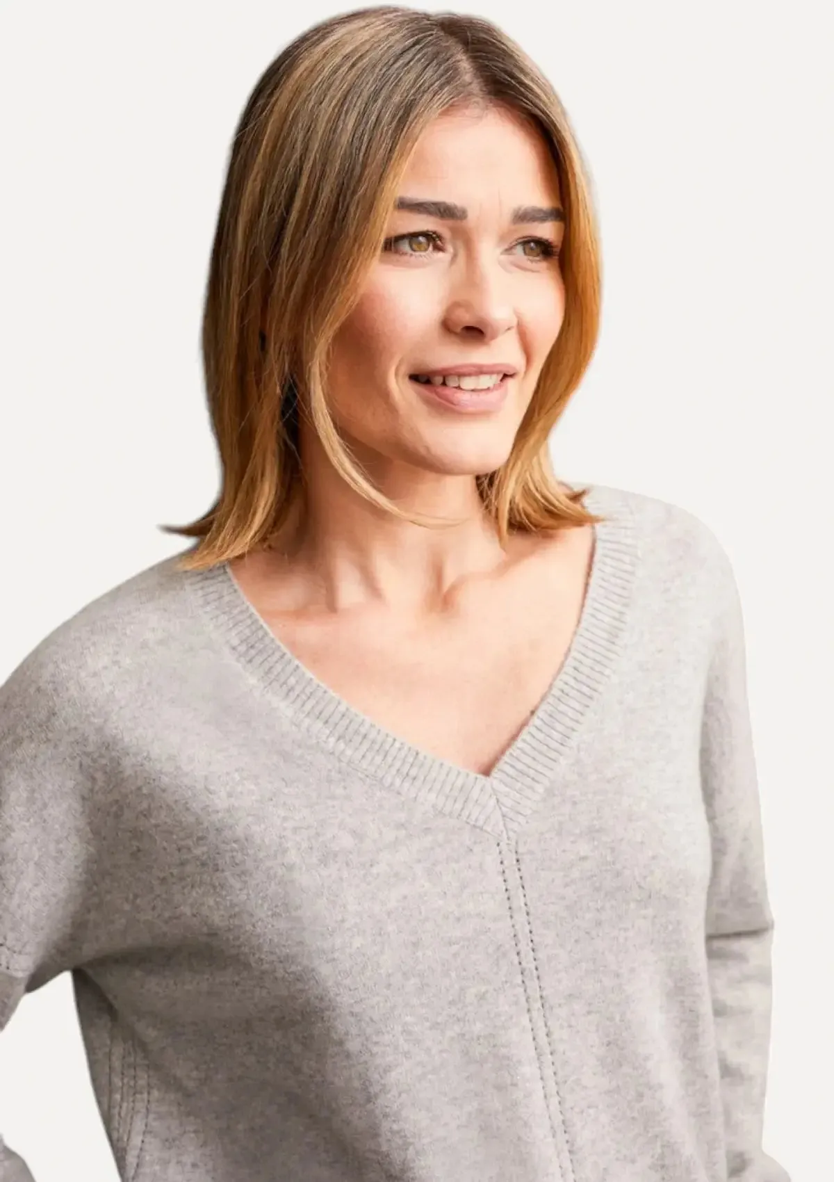 Juniper Cashmere Sweater - Grey Mix