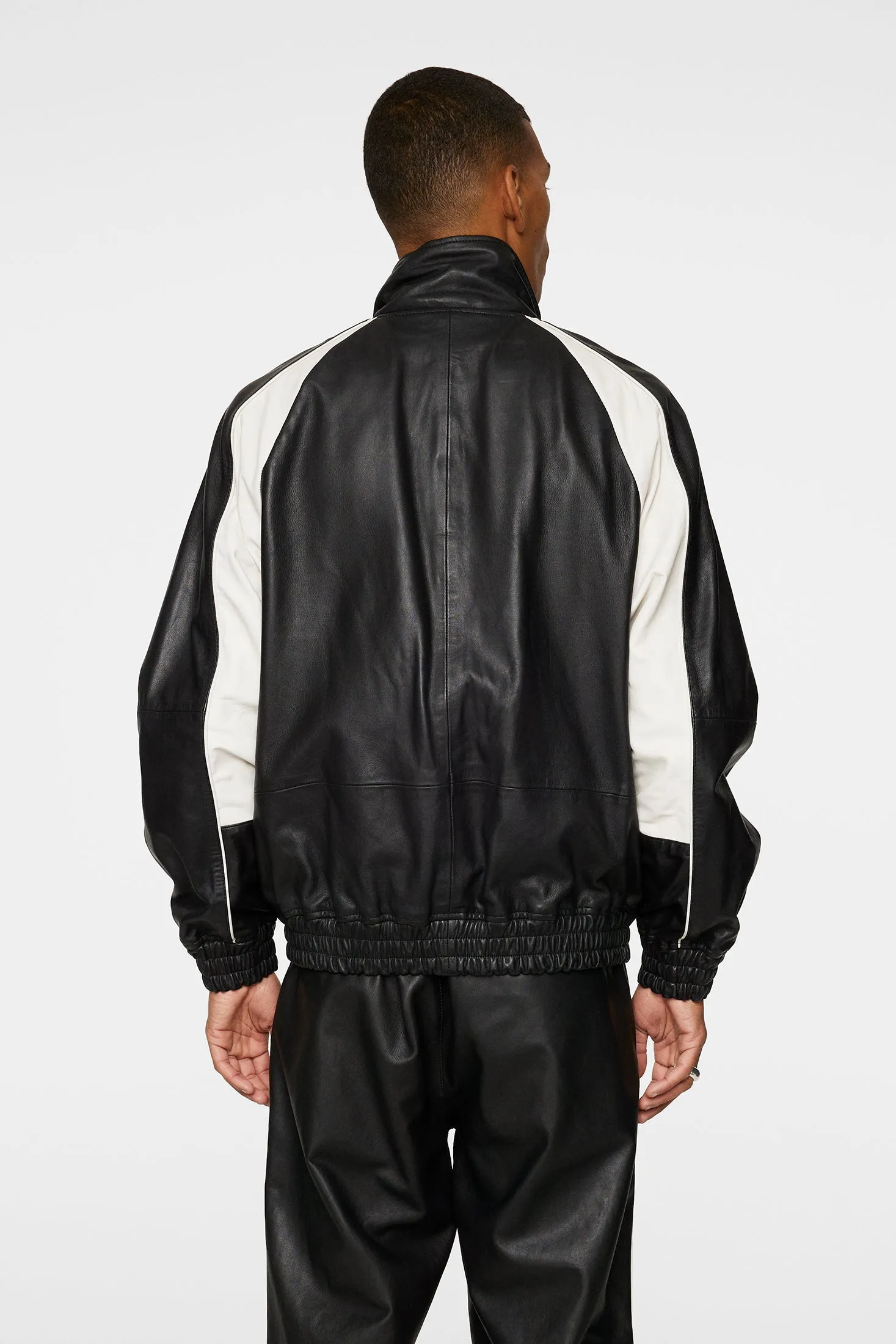 Lex Leather Track Jacket