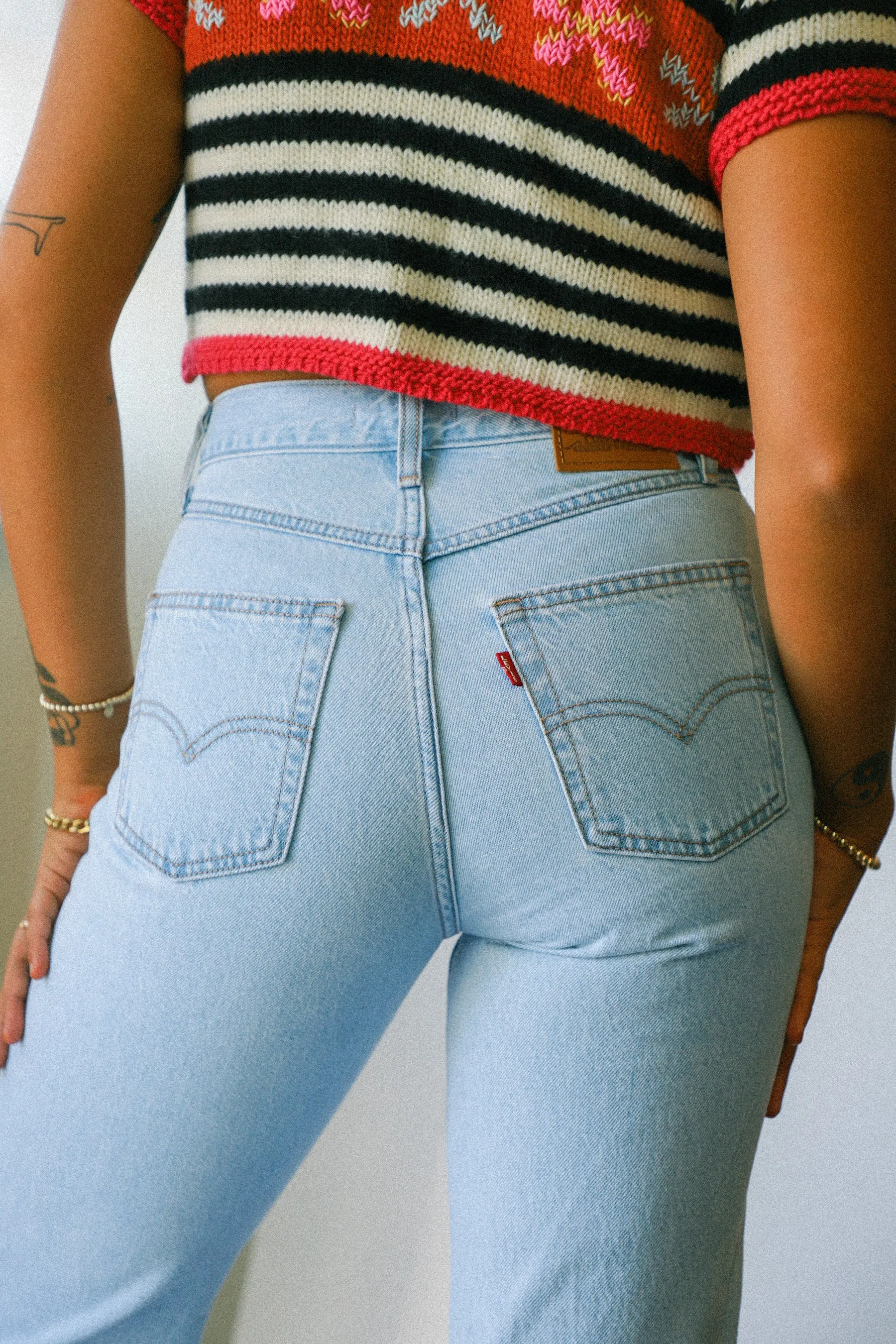 Light Indigo Stonewash 80s Mom Jean