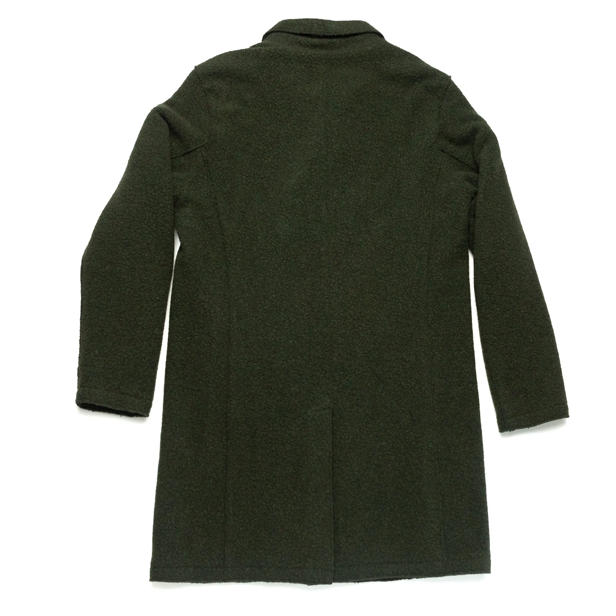 Lined Double Breasted Coat in Forest Green