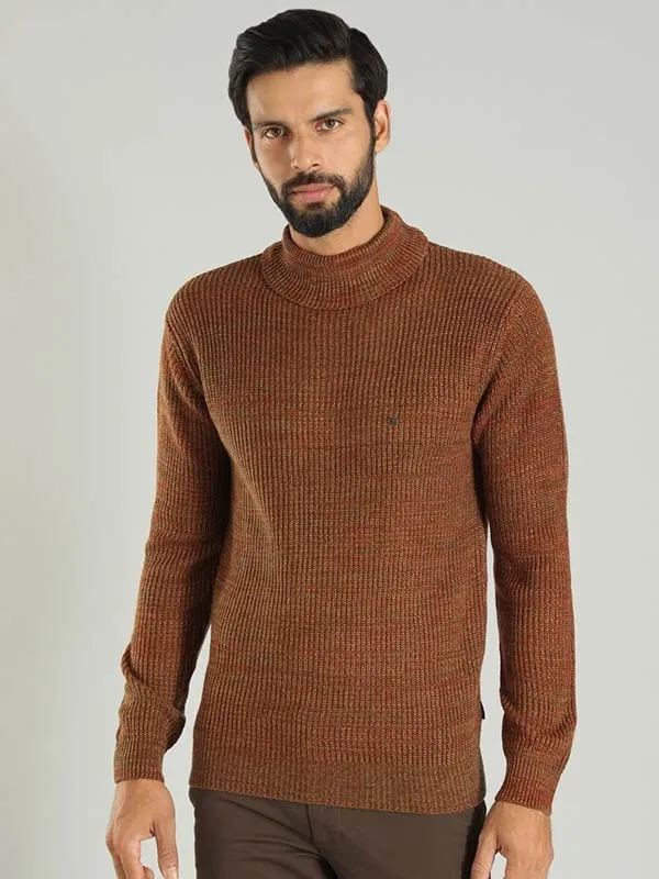 Men Solid Full Sleeve Turtle Neck Sweater