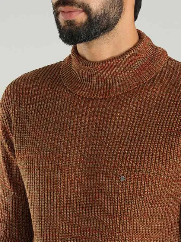 Men Solid Full Sleeve Turtle Neck Sweater