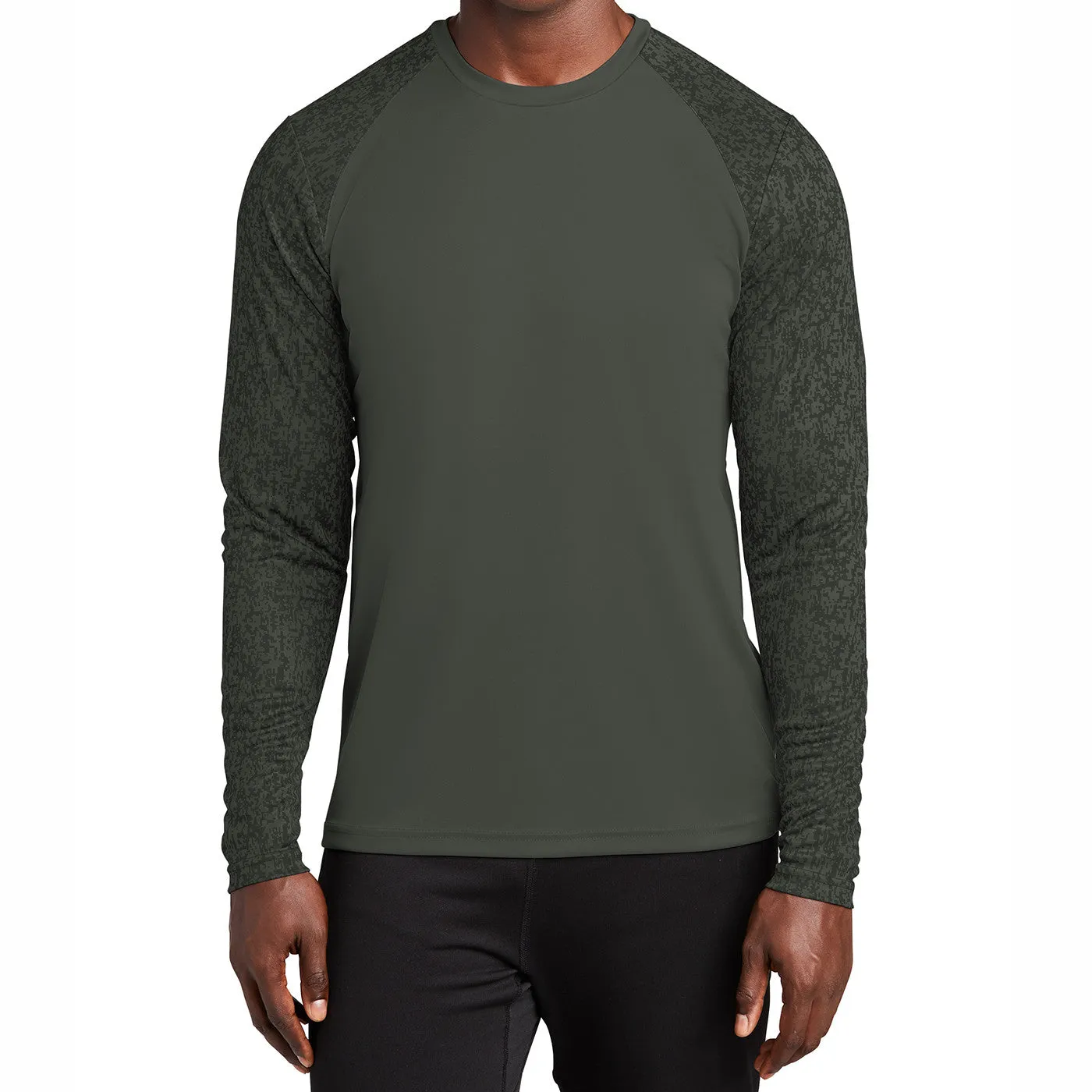 Men's Long Sleeve Digi Camo Tee