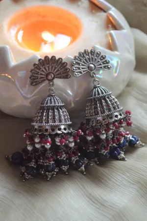 Neelambari Jhumkas Red