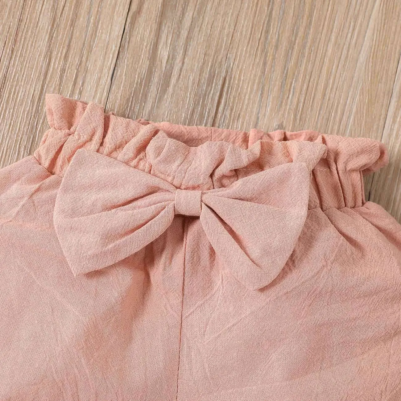 One Shoulder Ruffle Top   Bloomers Shorts Set - Baby Girl (2Pcs)