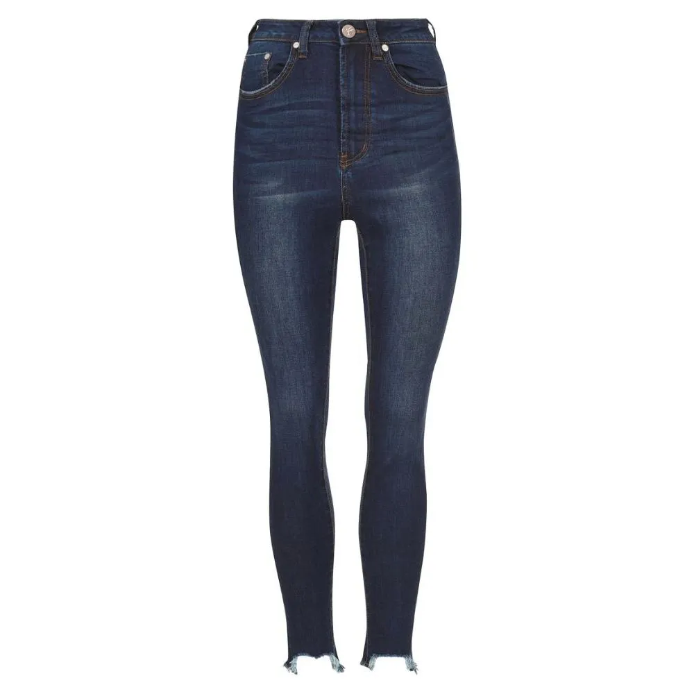 One Teaspoon Blue Cotton Women's Skinny Jean