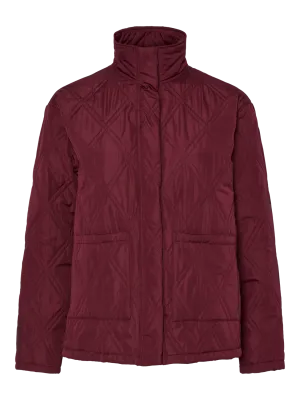 PCMISTA Quilted Jacket - Tawny Port