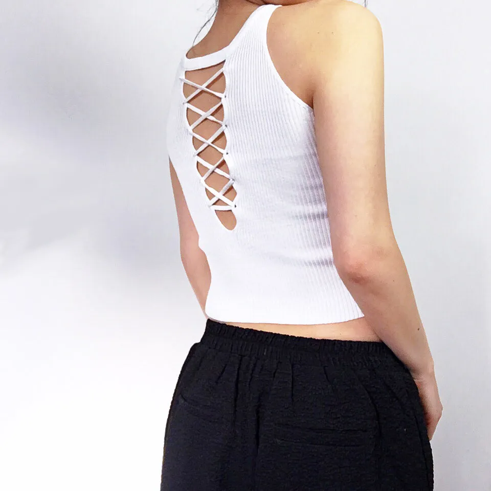 PHOENIX CROSS BACK DETAILS VEST TOP