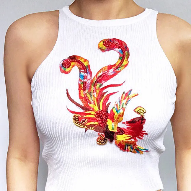 PHOENIX CROSS BACK DETAILS VEST TOP