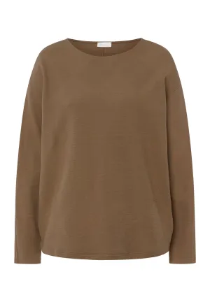 Pure Comfort Woven Cotton Pullover | Walnut 78678-2821