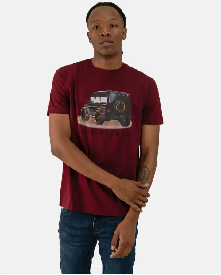 Pure Premium Carro Burgundy T-shirt