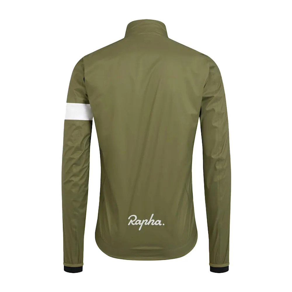 RAPHA Core Rain Jacket II - WMA Dark Khaki White