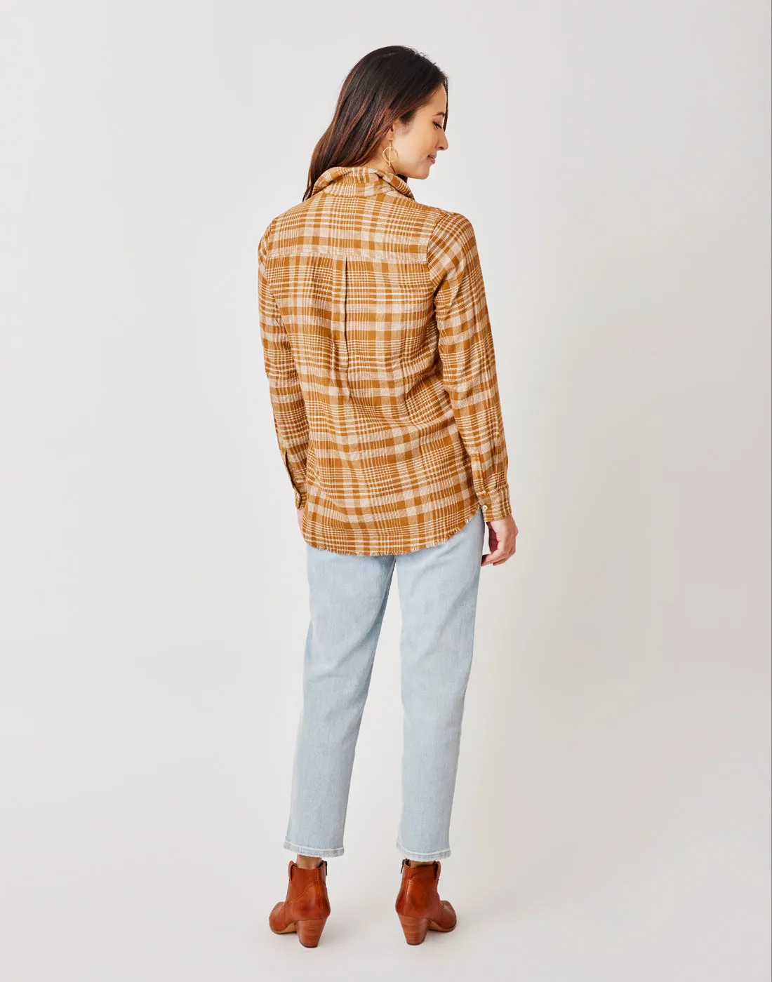 Sawyer Twill: Cocoa Plaid - FINAL SALE