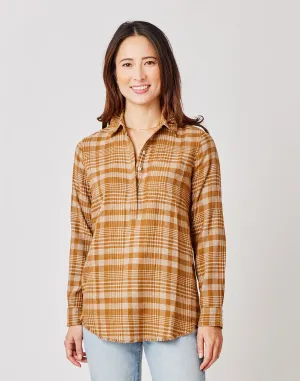 Sawyer Twill: Cocoa Plaid - FINAL SALE