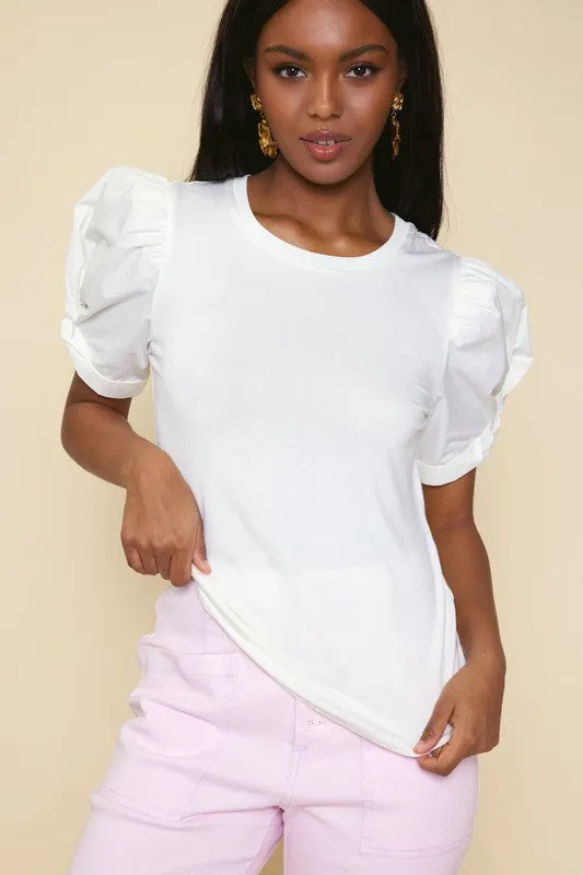 Short Sleeve Puff Top