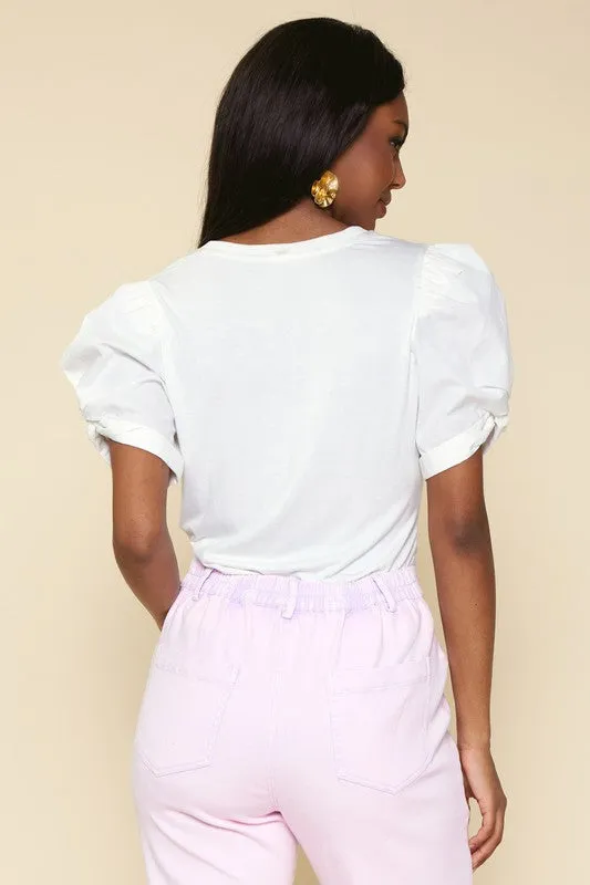 Short Sleeve Puff Top