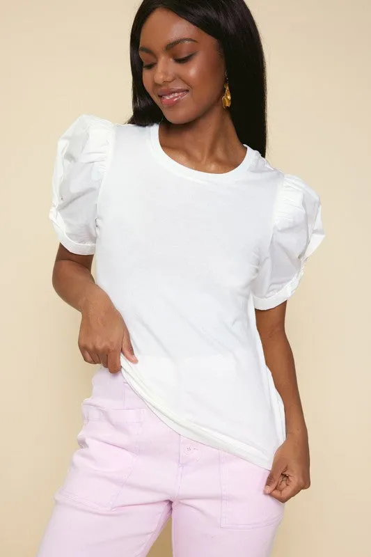 Short Sleeve Puff Top