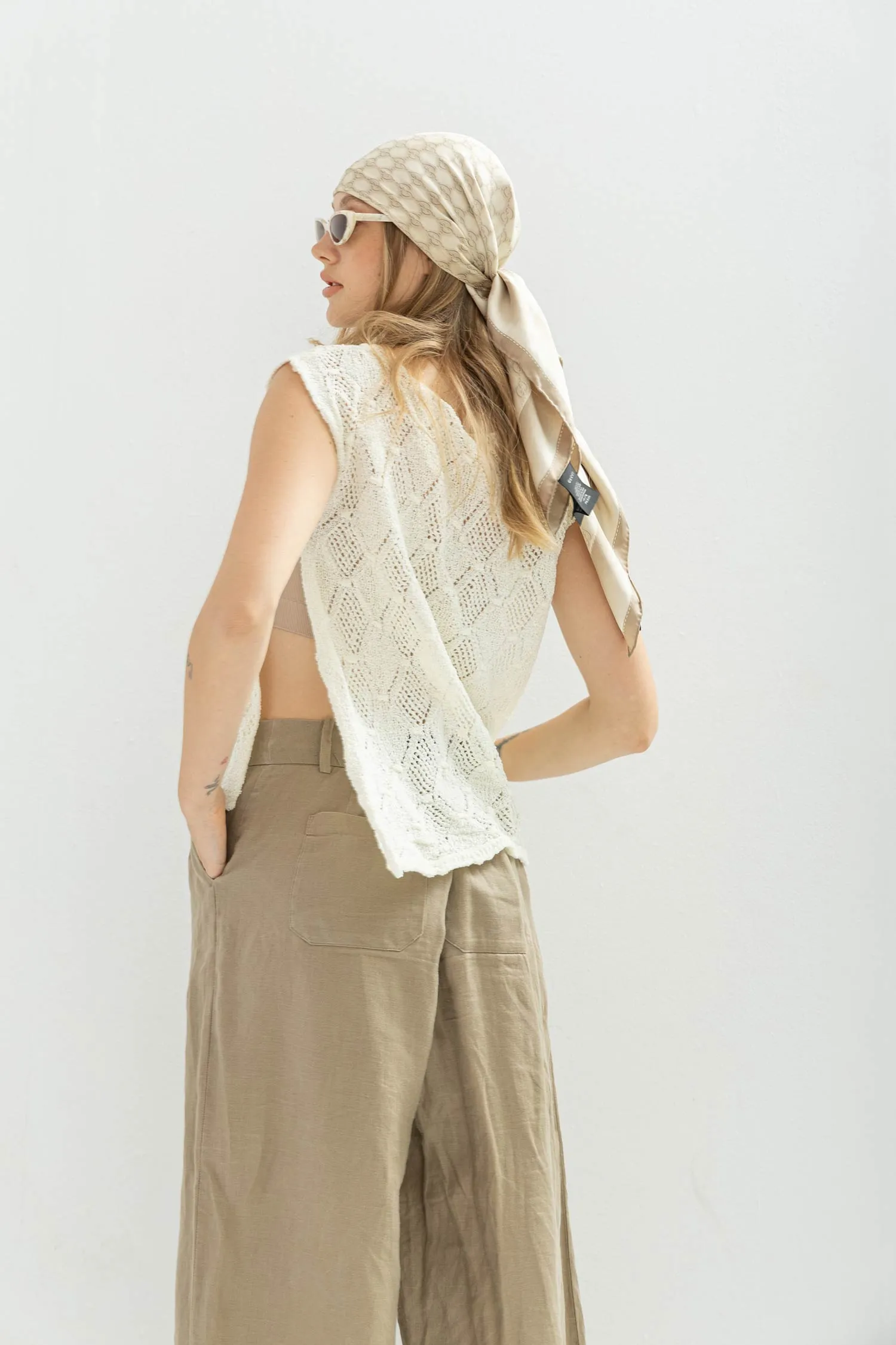 Stitchy Knitted Vest - Add On