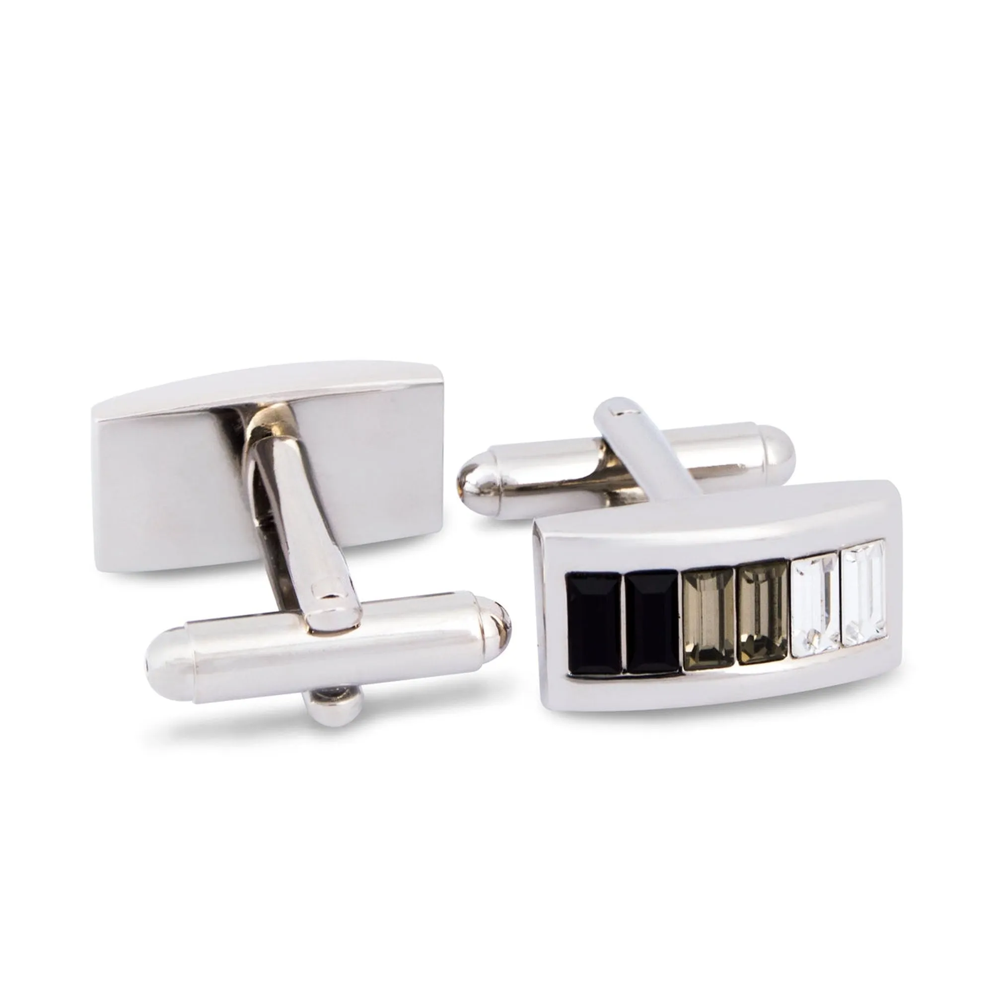 Vertical Gradient Crystal Cufflinks