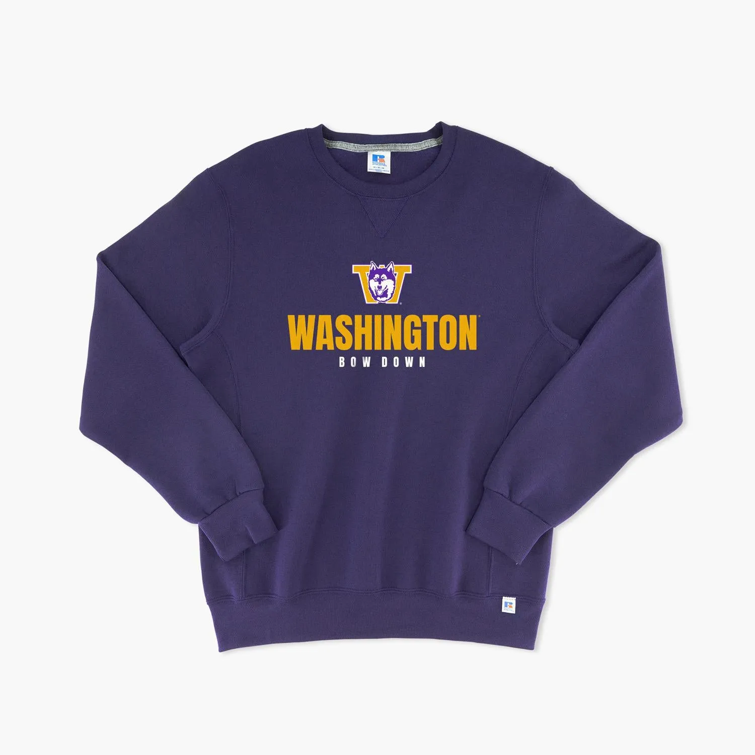 Washington Huskies Retro Dawgs Statement Embroidered Crewneck