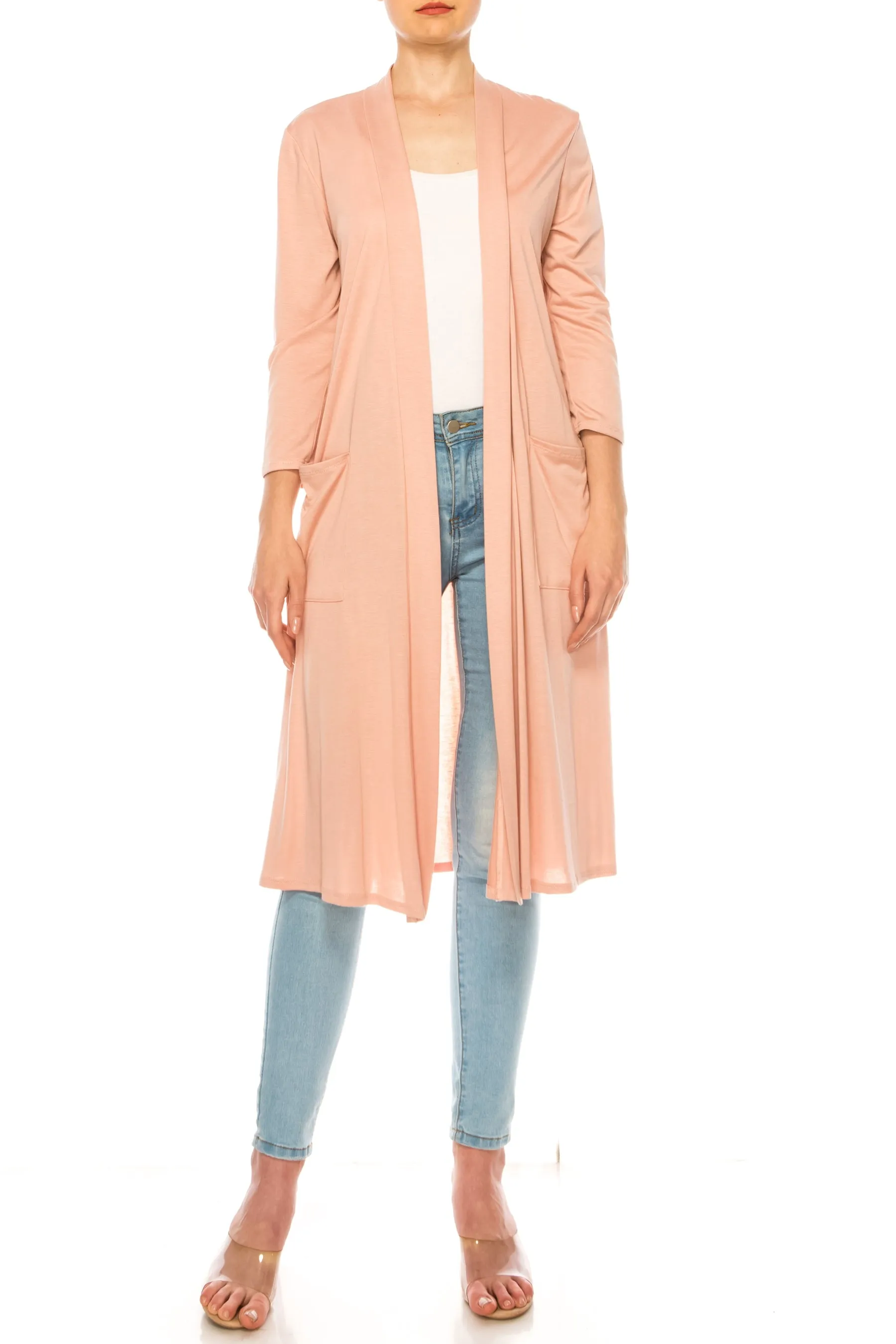 Women's Comfortable Relaxed Fit Long Cardigan - Perfect for Everyday Wear