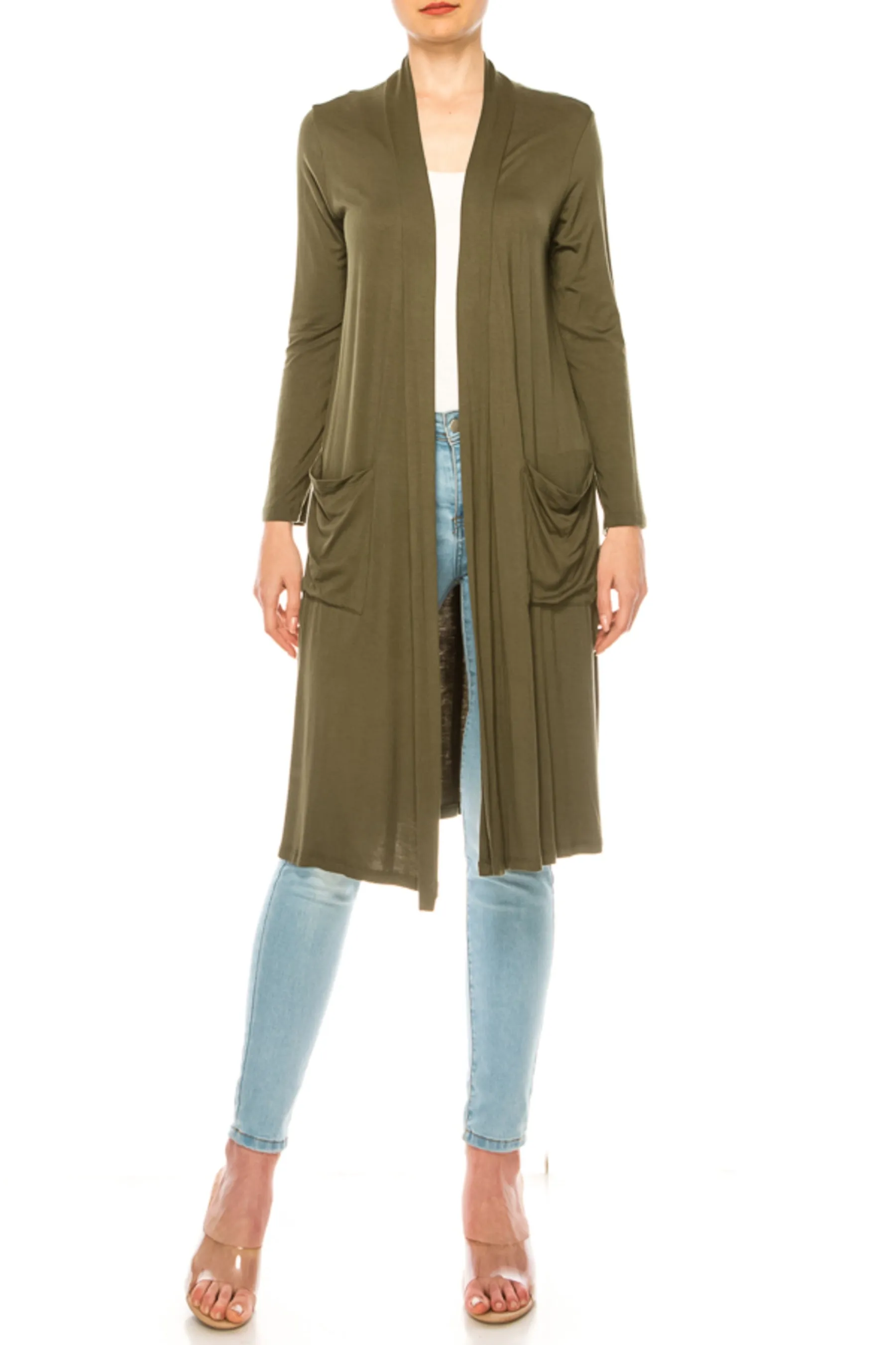 Women's Comfortable Relaxed Fit Long Cardigan - Perfect for Everyday Wear