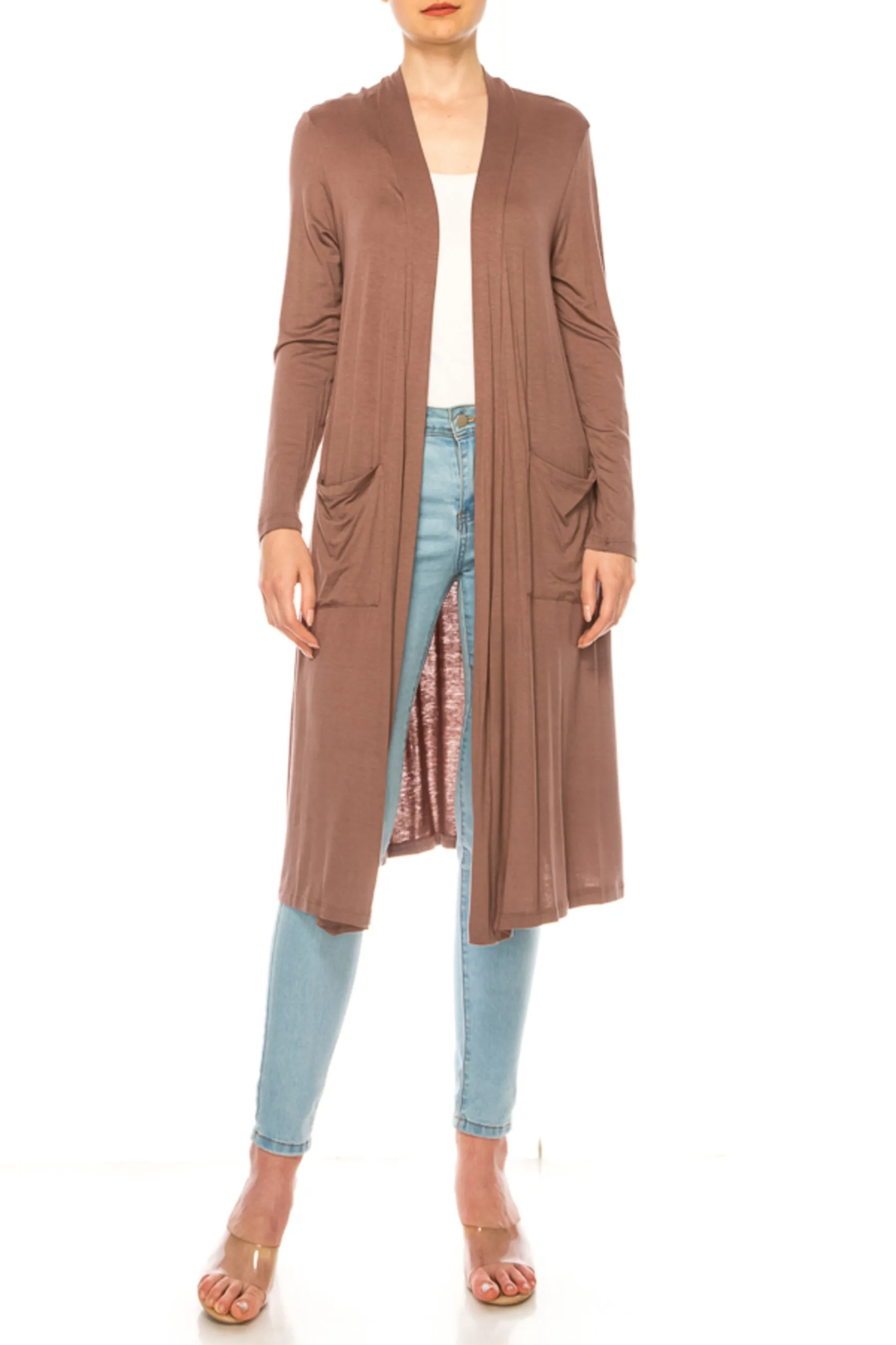 Women's Comfortable Relaxed Fit Long Cardigan - Perfect for Everyday Wear